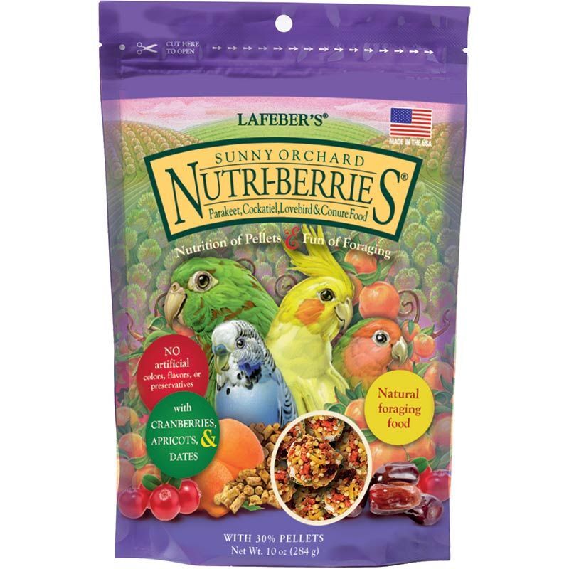 Bird, Lafeber Sunny Orchard Nutri-Berries Parakeet, Cockatiel & Conure Food 10oz
