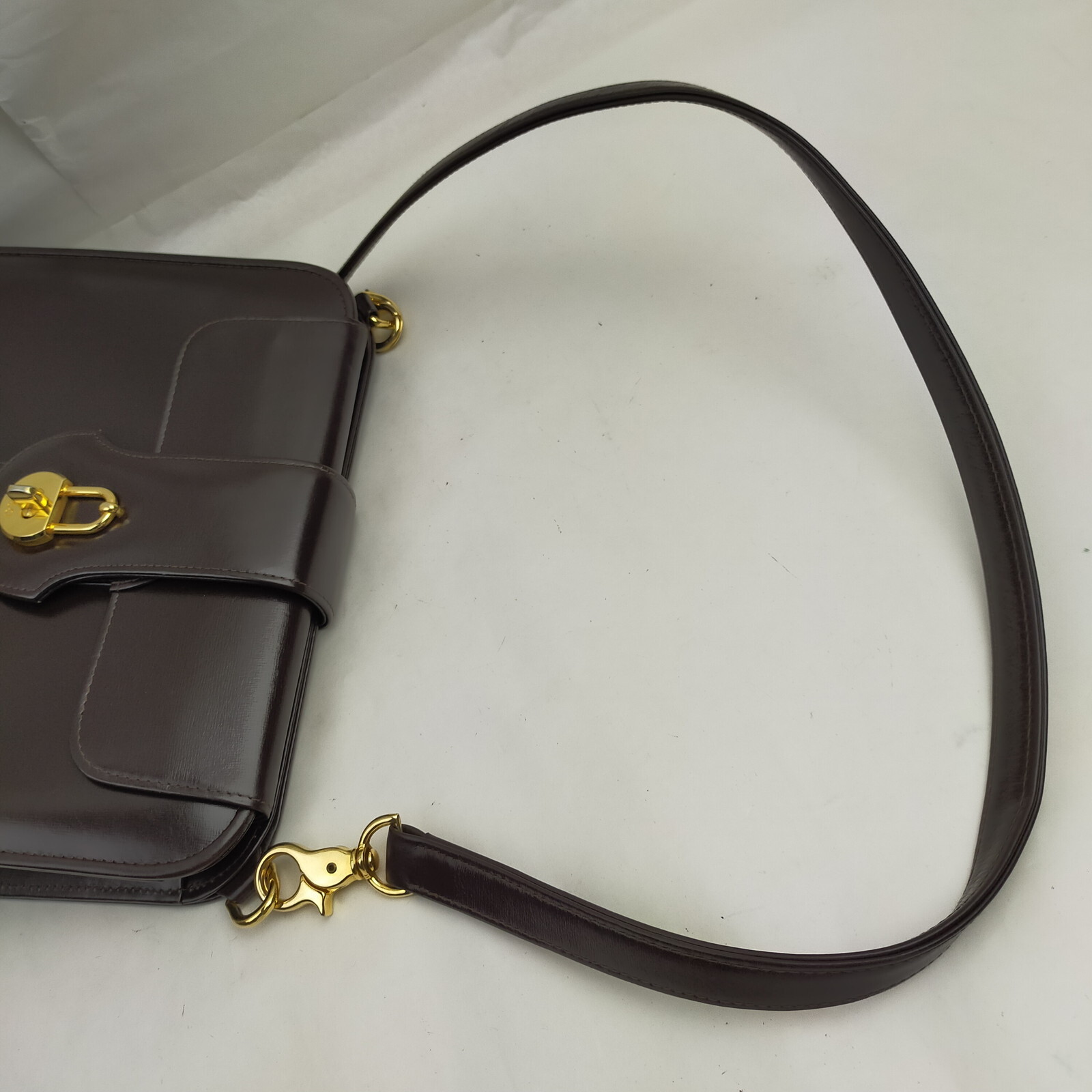 Vintage Gucci Crossbody bag Brown Leather 3232921 eBay