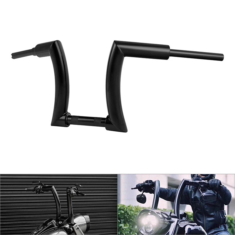 Manillar de 12" Ape Hanger 2" apto para Harley Softail Fatboy negro Foto 2 de 4