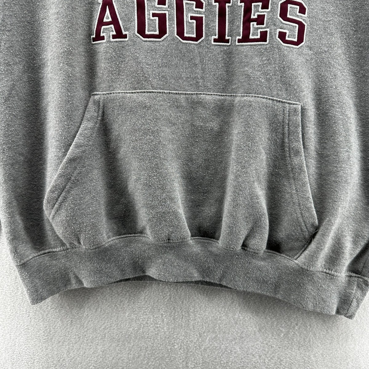 Colosseum Pullover Hoodie Texas A&M Aggies Gray Men's Large Long