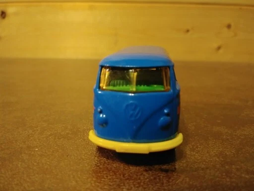 Винтажный спичечный коробок 1999 синий Губка Боб VW Volkswagen доставка фургон игрушка автомобиль мультфильм - Изображение 4 из 4