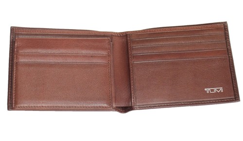 TUMI Authentic Leather long wallet with box Black | eBay