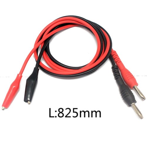 4 Pairs Banana plug to aligator clip test lead 4 FLUKE tester multimeter R+B80cm - Picture 2 of 5