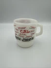 Vintage Fire King, CB'er Trucker Milk Glass Mug Coffee Cup USA Anchor Hocking