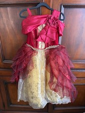 Disney Store Princess Belle Deluxe Holiday Costume Ball Gown Size 4
