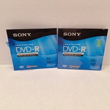 Sony Handycam DVD-R 30min 1.4 GB Single Sided Lot of 2 "New"