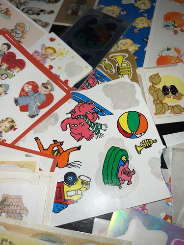 Vintage 1980s Stickers Puffy Character Precious Moments Halloween Hallmark 70s - Picture 8 of 22