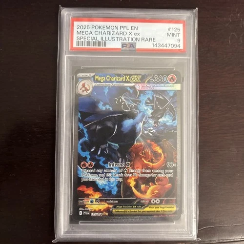 Mega Charizard X ex 125/094: Phantasmal Flames Holo Special Illustration PSA 9