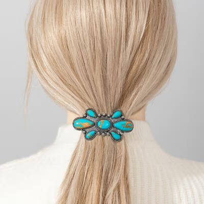 TURQUOISE ~ HAIR ~ BARRETTE