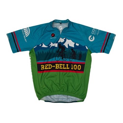 Pactimo Red-Bell 100 Radtrikot kurzarm blau grün Größe S