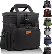 Expandable Lunch Box Cooler Bag - Insulated Soft Lunch Bag for Men Women - Large