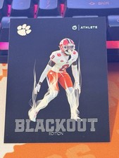 RJ Mickens 2024 Onit Athlete Clemson Tigers Football Gold Foil Blackout