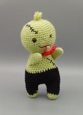 Handmade Crochet Zombie Plush, Halloween decoration, for gift giving, soft toy