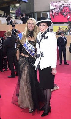 Elodie Gossuin Miss France 2001 & Genevieve De Fontenay 2002 Old Photo