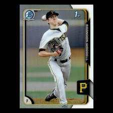 Brandon Waddell #77 2015 Bowman Chrome Draft Refractor Pittsburgh Pirates Card