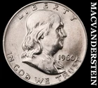 1960-D Silver Franklin Half Dollar - Scarce  High Grade  Lustrous  #K2518