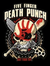 Five Finger Death Pu - Rocksax - Five Finger Death Punch - Sherpa Fleece Throw -