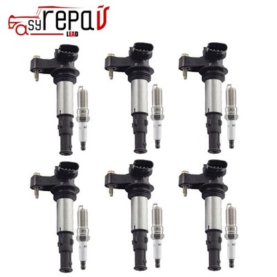 6X Ignition coil+SPARK PLUG for Chevrolet Traverse 3.6L V6 12613057