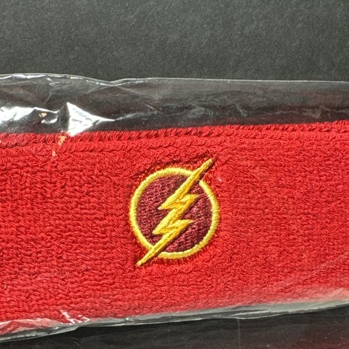 DC The Flash CW Sweatband Headband Promotional Item Brand New Sealed Rare - Picture 3 of 5