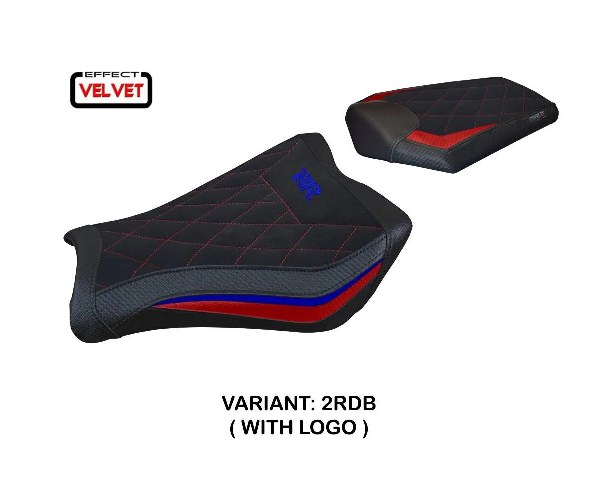 Seat cover Janela Velvet Red-black + logo Tpz comp HONDA CBR 1000RR 2008 2011