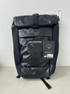 OSPREY Transporter Roll Top Backpack in Black o/s BRANDED - READ