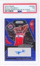 Bilal Coulibaly 2023-24 Panini Prizm Auto Blue Wave Signatures RC Rookie