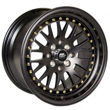 Mst Mt10 15x7 5x1005x114.3 20 Black Gold Rivet Wheels4 73.1 15 Inch Rims