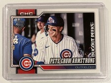 2026 Topps Series 1 Dugout Peeks Pete Crow-Armstrong Celebration Cubs SSP #196