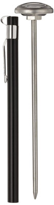 ST02 Stainless Steel Pocket Dial Thermometer, 5'' Stem, 1'' Dial, 0 to 220