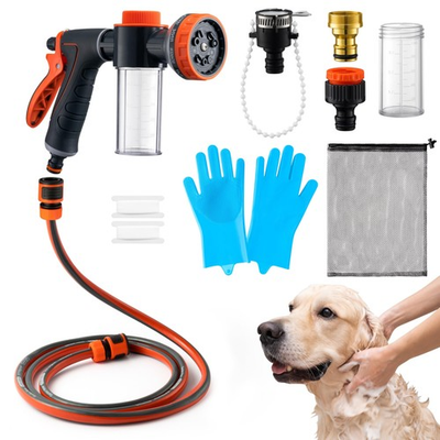 #ad MALLMALL6 Dog Washing Hose Attachment with Pet Grooming Glove amp; 2 Soap Dispen... $38.73
