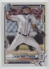 2021 Bowman Draft Chrome Refractor Tyler Mattison #BDC-58 0n5k