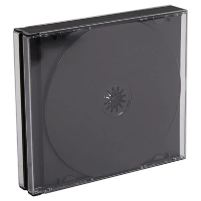 VISION MEDIA 5 x 3 Wege Jewel Cases 25 mm für 3 Disc mit schwarzem Fach (CD & DVD) - kostenlose Lieferung