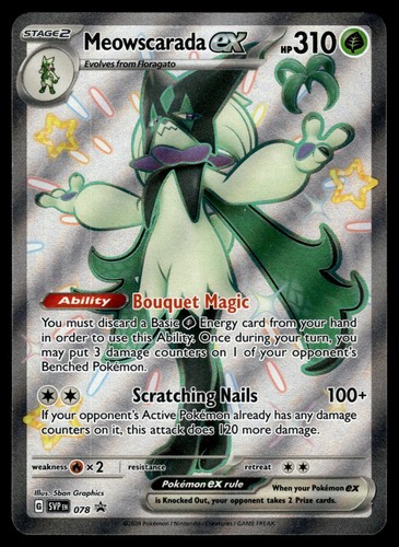 Meowscarada ex Holofoil 078 SV: Scarlet & Violet Promo Cards NM
