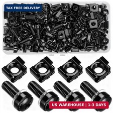 110PCS Rack Mount Screws Cage Nuts Washers M6x20mm for Server Rack Cabinet Set