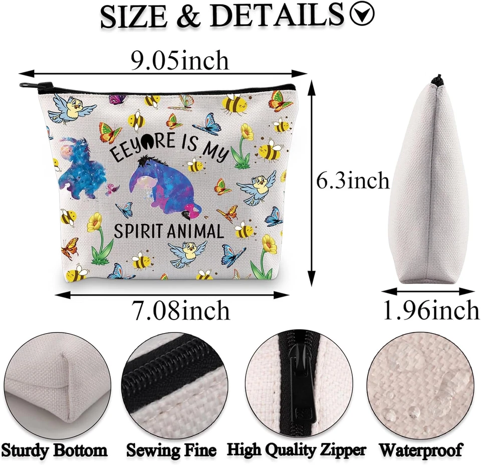 Eeyore Funny Lover Gift - Eeyore Makeup Bag - Spirit Animal Fans - Image 2 of 4