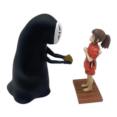 Anime Statue Figur Chihiro und No Face Man Figur Statue Tabletop Ornament