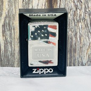 Zippo Lighter Made in USA American Flag Patriotic Windproof Collectible 2019