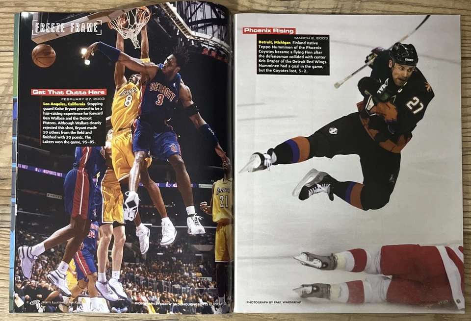 YAO MING NOVATO ESPORTES RAROS ILUSTRADOS PARA CRIANÇAS CAPA 2003 SI PÔSTER SEM CARTÕES - Imagem 4 de 4