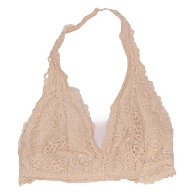 Aerie, Bralette, Größe: XS, Beige, Elasthan/Polyamid, Blumen, Spitze, Damen #XFS