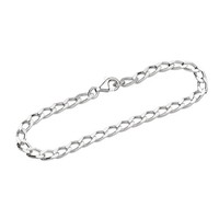Armband 925 Sterling Silber 19Cm Langpanzerkette 4Fach Diamantiert Armbandkette
