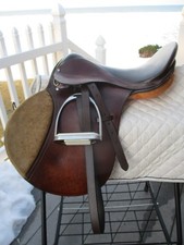 17'' Wide Blue Ridge A/P ENGLISH SADDLE w NEW LEATHERS  IRONS