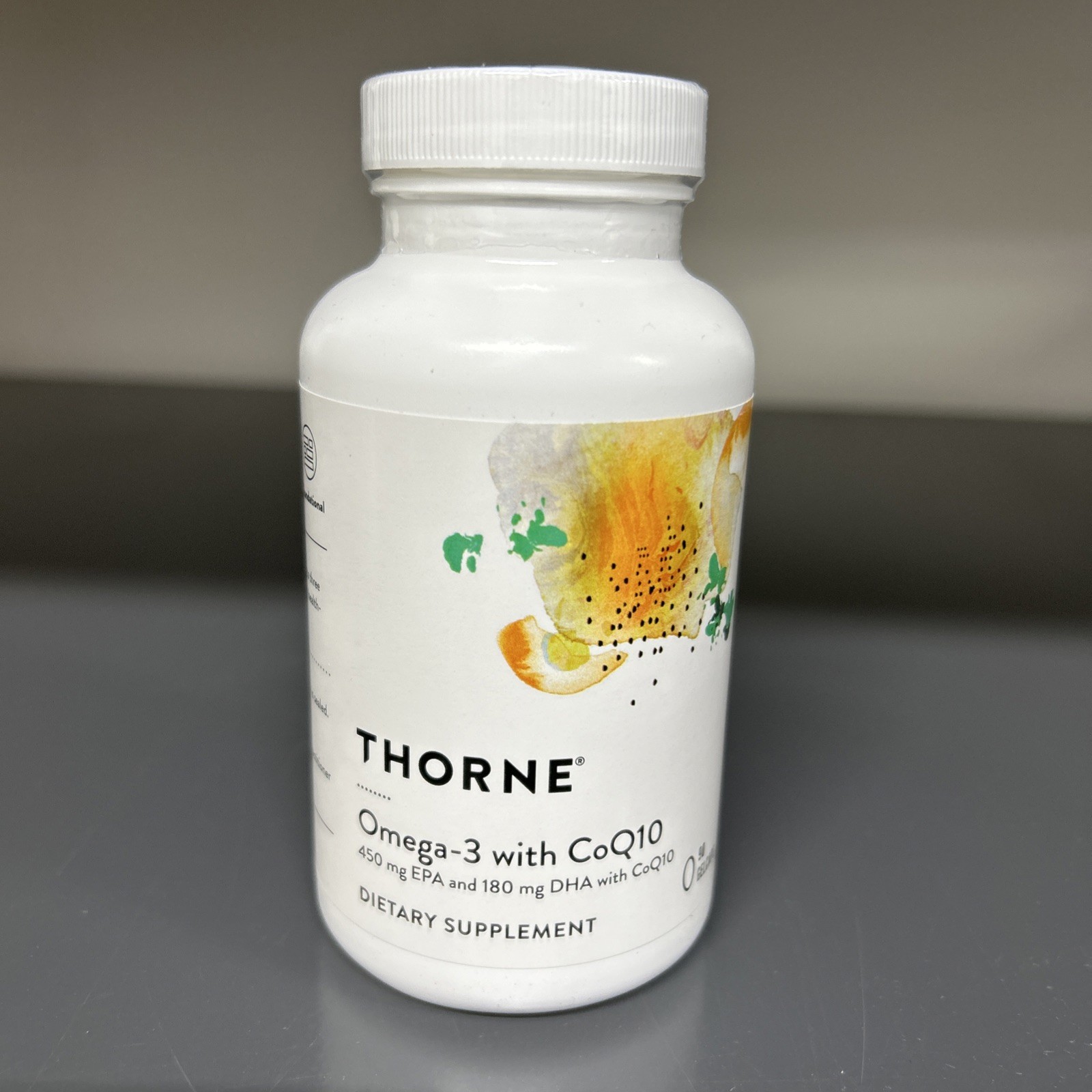 Thorne Omega-3 with CoQ10  - 90 Gelcaps EXP 06/2026 