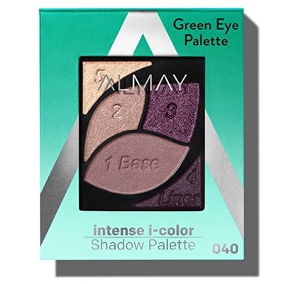 Almay Eyeshadow Palette, Longlasting Eye Makeup, 040 Green Eyes, 0.1 Oz