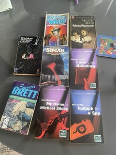 Vtg Books Six Fi Detective Novels Dr Who