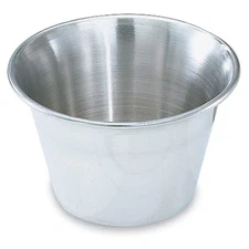 VOLLRATH 46713 PK 12 Sauce Cup,3 oz Cap.,Silver 4RZG8