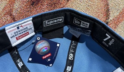 Supreme MLB Box Logo New Era Cap Light Blue 7 5/8 St. Louis