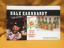 Dale Earnhardt Signature Series Sun Drop Cardboard Advertising SIGN All 6 Bottle