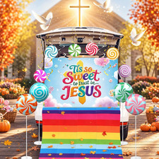 Candy Trunk or Treat Kit Halloween Religious Car Decorations