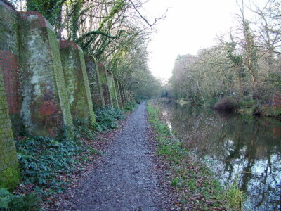 Photo 6x4 Basingstoke Canal near St. Johns, Woking Hook Heath The brick s c2005