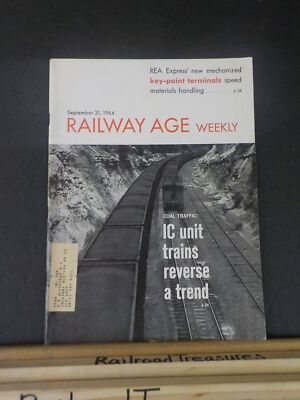 Railway Age 1964 September 21 Weekly IC unit trains REA express